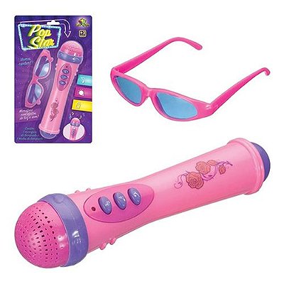 MICROFONE E ÓCULOS POPSTAR ART BRINK