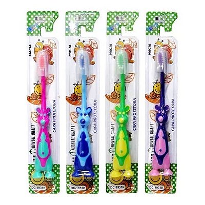ESCOVA DE DENTE INFANTIL MODELO COELHINHO SUPER MACIA