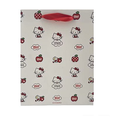 SACOLA PRA PRESENTE MODELO SANRIO HELLO KITTY TAM. 23X18 CM.