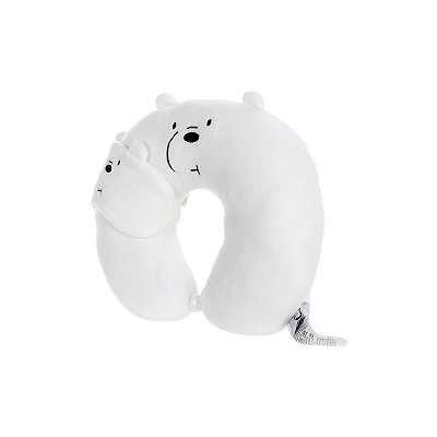 ALMOFADA DE PESCOÇO EM FORMATO DE U COM MÁSCARA URSO SEM CURSO POLAR
