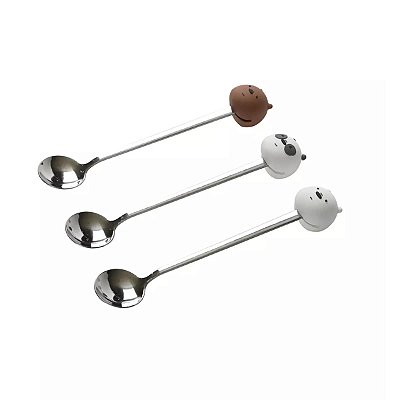 COLHER DE MESA COLEÇÃO URSO SEM CURSO TAMANHO 16 CM.