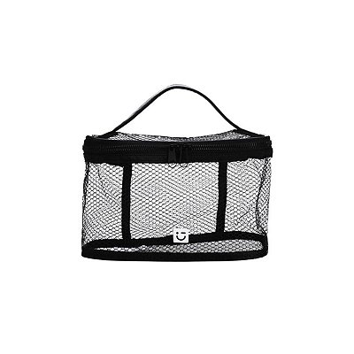NECESSAIRE PARA COSMÉTICOS DE TECIDO PRETO TAMANHO 24 X 15 CM.20