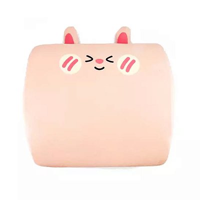 ALMOFADA DE ENCOSTO MODELO COELHO ROSA 32 CM.