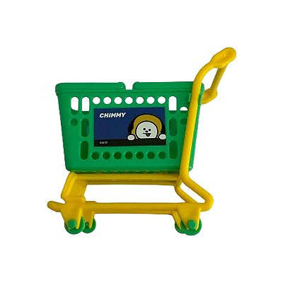 MINI CARRINHO DE SUPERMERCADO DECORATIVO MODELO BT21   CHIMMY