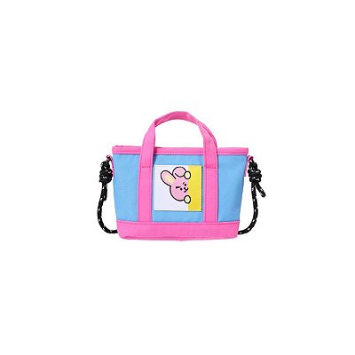 MINI BOLSA DE OMBRO COM ALÇA MODELO BT21  COOKY TAMANHO 19X5X13cm.