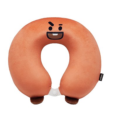 ALMOFADA DE PESCOÇO EM U MODELO BT21  SHOOKY TAMANHO 30X28CM.