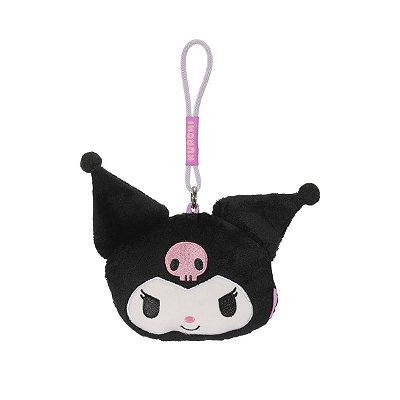 PORTA MOEDAS MODELO SANRIO KUROMI TAMANHO 21 CM.