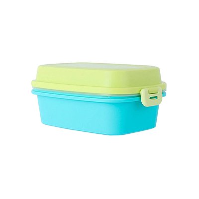 POTE PARA ALIMENTOS COM CAMADA DUPLA RETANGULAR 980 ML.