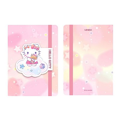 CADERNO DE CAPA DURA COLEÇÃO SANRIO HELLO KITTY 80 FOLHAS.