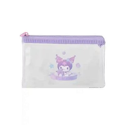 ESTOJO TRANSPARENTE MODELO SANRIO KUROMI 12 CM.