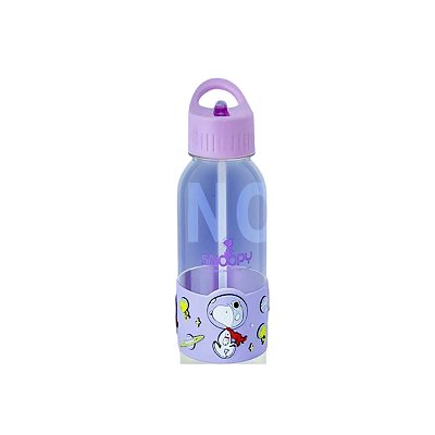 GARRAFA COM CANUDO SNOOPY EXPLORADOR ESPACIAL 1000 ML.