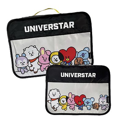 KIT ORGANIZADOR DE ROUPAS BT21 UNIVERSTAR COM 2 PEÇAS.