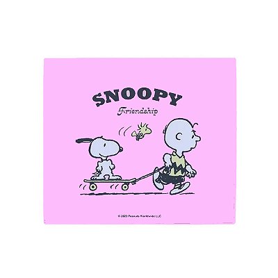 MOUSE PAD QUADRADO COLEÇÃO SNOOPY FRIENDSHIP 22 X 19,2 X 0,2 CM.