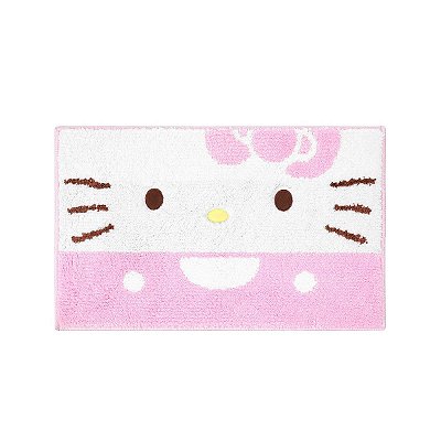 TAPETE ANTIDERRAPANTE COLEÇÃO SANRIO HELLO KITTY ROSA MINISO 60X40CM