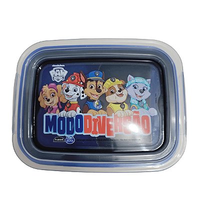 MARMITA PLÁSTICA PATRULHA CANINA MODO DIVERSÃO 630 ML.