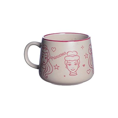 CANECA DE CERÂMICA DISNEY PRINCESAS 500 ML.8,5X9,5X9,5CM.