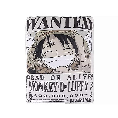 ALMOFADA QUADRADA COLEÇÃO ONE PIECE LUFFY MINISO 40 CM