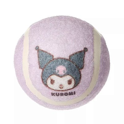 BOLAS DE BRINQUEDO PARA PETS SANRIO KUROMI MINISO 2 PEÇAS