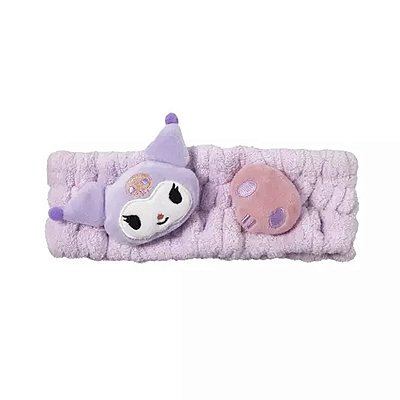 FAIXA  PARA MAQUIAGEM SANRIO KUROMI MINISO 20 X 7,5 CM.