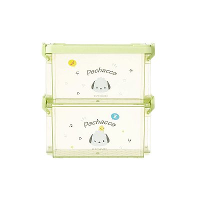CAIXA ORGANIZADORA 2 CAMADAS SANRIO POCHACCO MINISO 16 X 10 X 16,5 CM.
