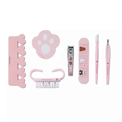 KIT MANICURE URSO SEM CURSO 7 PEÇAS MINISO.