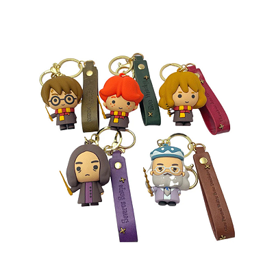 Chaveiro Personagens Harry Potter Cabeçudo Super Fofo Miniso
