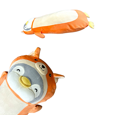 TRAVESSEIRO DE CORPO PELUCIA PINGUIN SUPER MACIO MINISO
