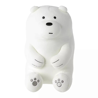 Pelúcia We Bare Bears Urso Polar Macio Original Miniso