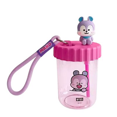 Copo Garrafa Fofa Infantil BT21 Mang Original Miniso