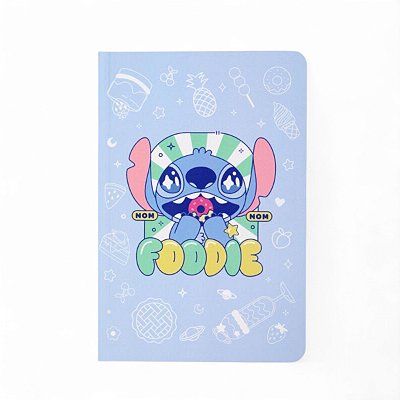 Caderno Com Adesivos Stitch Foodie Disney A5 Miniso Oficial