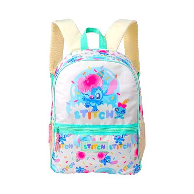 Mochila Stitch Verde Disney Fofa Infantil Original Miniso