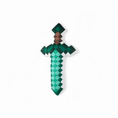 Espada de Pelúcia Minecraft Grande Original Miniso