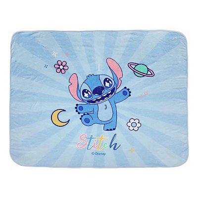 Cobertor Naninha Infantil Disney 127x152 Cm Miniso Stitch
