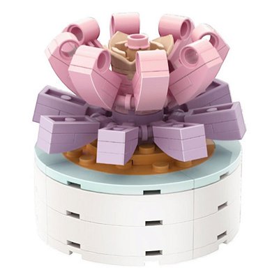 Blocos De Montar De Plantas Suculentas Flores Miniso 75 Pçs