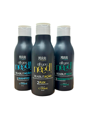 Kit Reabilitação Mirai 3 Passos 170Ml