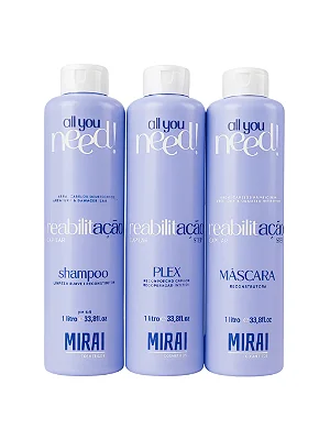 All You Need! Kit Reabilitação Capilar 1000ml