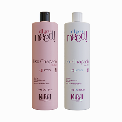 Kit Promocional Ativo Liso Chapado Mirai Cosméticos - 2 por 1