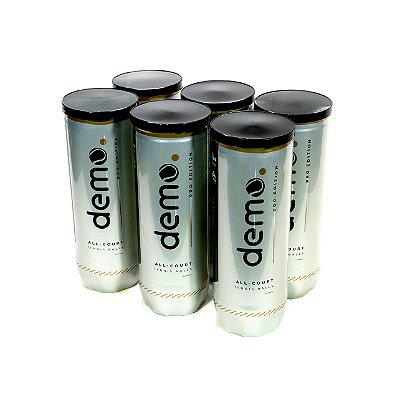 Bolas de Tênis - Pro Edition - Pack de 6 Tubos com 18 bolas