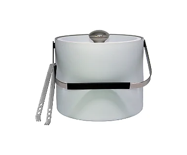 Balde de Gelo Mini Polar com pegador Branco 3L - OUTLET