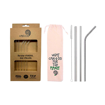 Kit 5 em 1 prata (8mm) + Pac de vidro 6mm