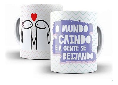 Caneca Porcelana Namorados Amantes Presente Xícara