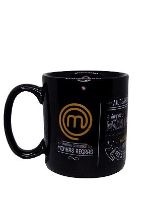 Caneca Preta Regras Masterchef Brasil