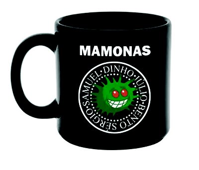 Caneca Preta Mamonas Assassinas Rock