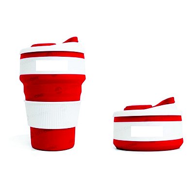 Copo Retrátil Reutilizável em Silicone