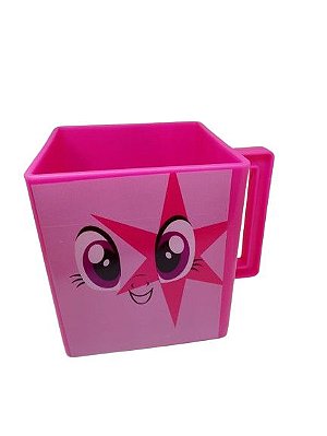 Caneca Quadrada My Little Poney Rosa