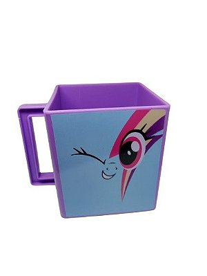 Caneca Quadrada My Little Poney Roxa