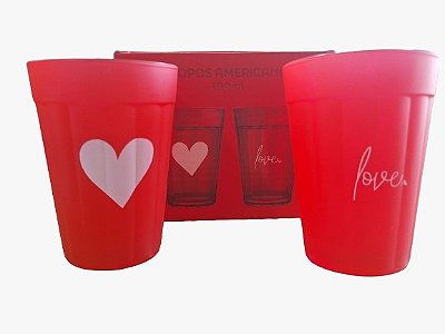 Copo Americano Prime Love 190 ML Luva Com 2
