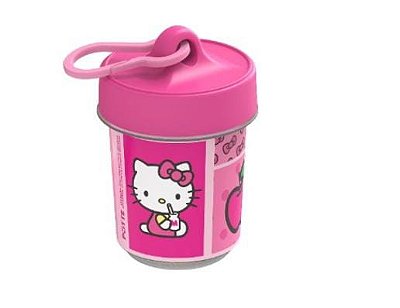 Mini Copo Com Gancho 350ML - Hello Kitty