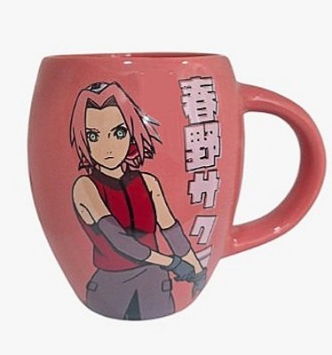 Caneca Bulging De Cerâmica Rosa Naruto - Sakura