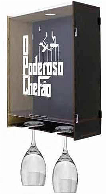 Quadro Porta Taças E Rolhas - O Poderoso Chefão